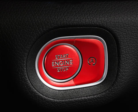 Red Engine Start Stop Button Surrounding Ring ON/OFF Button Cover For Mercedes G GLE GLS Class W167 X167 W463
