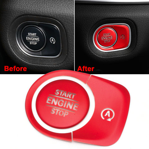 Red Engine Start Stop Button Surrounding Ring ON/OFF Button Cover For Mercedes G GLE GLS Class W167 X167 W463
