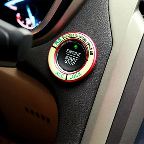 Night Glow Ignition Switch Cover Key Hole Ring Sticker Honda Civic Fit Accord