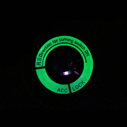Luminous Ignition Engine Start Stop Button Cover Sticker Universal Fit 31mm