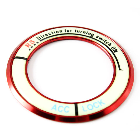 Light Glow Luminous Ignition Switch Key Starter Hole Ring For Toyota RAV4 2013 14 15