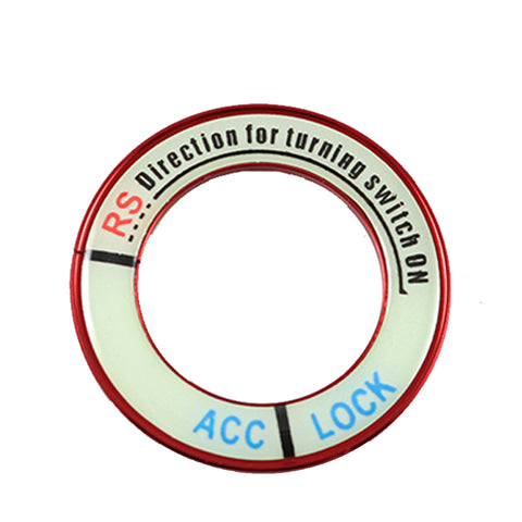 Luminous Ignition Engine Start Stop Button Cover Sticker Universal Fit 31mm