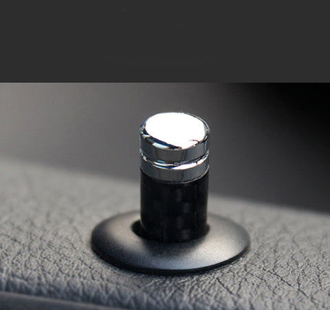 Carbon Fiber 4 Door Lock Knob Pins with Decals Universal Fit BMW 1 3 5 7 X1 X3 X5