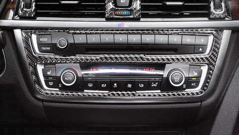 1X FULL SET INTERIOR TRIM COVER STICKERS REAL CARBON FIBER FOR BMW 3 4 SERIES