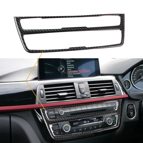 1X FULL SET INTERIOR TRIM COVER STICKERS REAL CARBON FIBER FOR BMW 3 4 SERIES