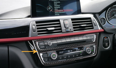 1X FULL SET INTERIOR TRIM COVER STICKERS REAL CARBON FIBER FOR BMW 3 4 SERIES