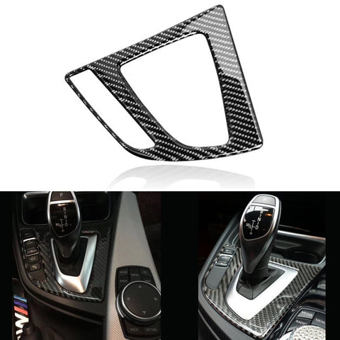 1X FULL SET INTERIOR TRIM COVER STICKERS REAL CARBON FIBER FOR BMW 3 4 SERIES