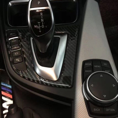 1X FULL SET INTERIOR TRIM COVER STICKERS REAL CARBON FIBER FOR BMW 3 4 SERIES