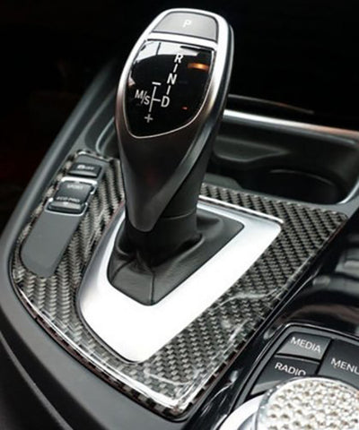 1X FULL SET INTERIOR TRIM COVER STICKERS REAL CARBON FIBER FOR BMW 3 4 SERIES