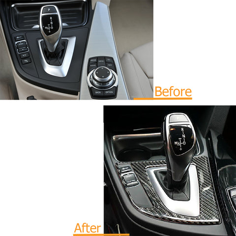 1X FULL SET INTERIOR TRIM COVER STICKERS REAL CARBON FIBER FOR BMW 3 4 SERIES