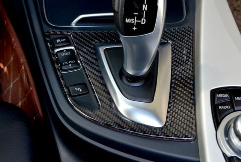 1X FULL SET INTERIOR TRIM COVER STICKERS REAL CARBON FIBER FOR BMW 3 4 SERIES