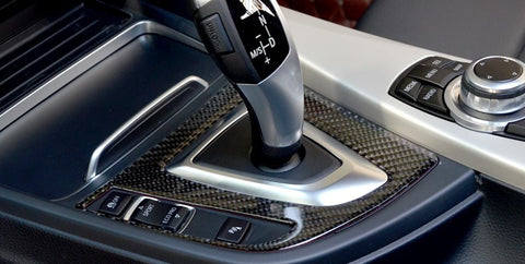 1X FULL SET INTERIOR TRIM COVER STICKERS REAL CARBON FIBER FOR BMW 3 4 SERIES