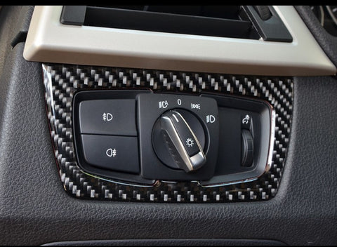 1X FULL SET INTERIOR TRIM COVER STICKERS REAL CARBON FIBER FOR BMW 3 4 SERIES