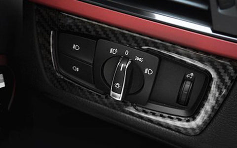 1X FULL SET INTERIOR TRIM COVER STICKERS REAL CARBON FIBER FOR BMW 3 4 SERIES