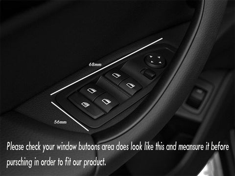 1X FULL SET INTERIOR TRIM COVER STICKERS REAL CARBON FIBER FOR BMW 3 4 SERIES