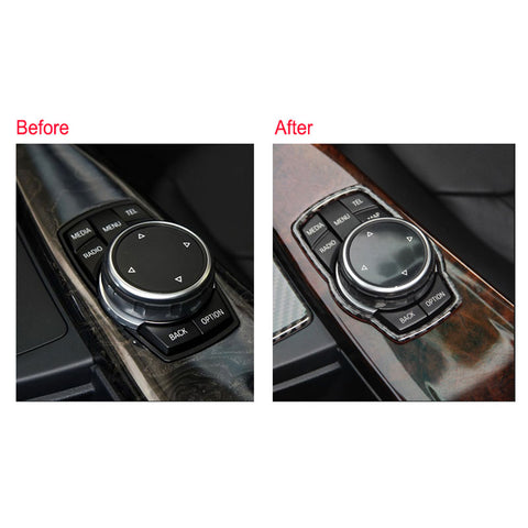 1X FULL SET INTERIOR TRIM COVER STICKERS REAL CARBON FIBER FOR BMW 3 4 SERIES