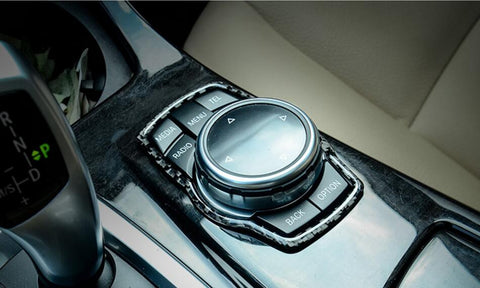 1X FULL SET INTERIOR TRIM COVER STICKERS REAL CARBON FIBER FOR BMW 3 4 SERIES