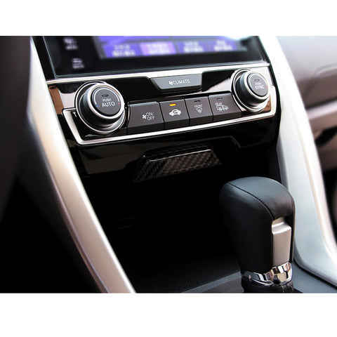 Carbon Fiber Inner Console Center Storage Box Decal Trim For Honda Civic 16-2020