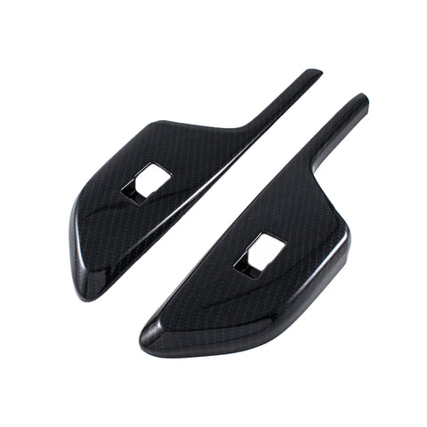 Carbon Fiber Pattern Door Window Lock Panel Switch Bezel Covers Driver Passenger Side for Honda Civic Sedan 2016-2020