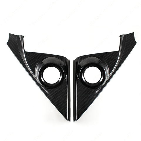 Carbon Fiber Painted Door Stereo Speaker Cover Trim fit Honda Civic 2016-2020