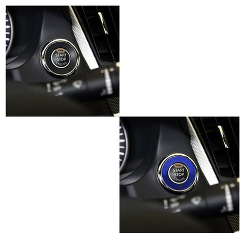 RED / BLUE / Purple engine start stop push button knob key switch decor ring trim for Infiniti