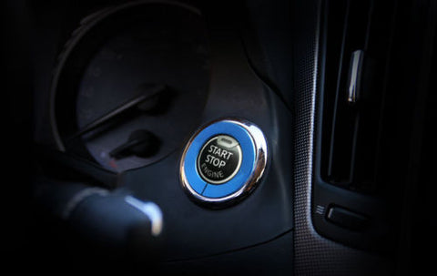 RED / BLUE / Purple engine start stop push button knob key switch decor ring trim for Infiniti