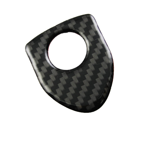 4X Shield Style Carbon Fiber Door Lock Pin Knob Decor Stickers For BMW 1 3 5 7 Series X3 X5 X6