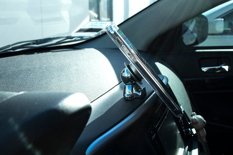 Magnetic Car Mount 360° Rotation GPS Phone Tablet Holder Stick On Dashboard Hat man For iPhone X 7 8 Plus Galaxy Note and More Device