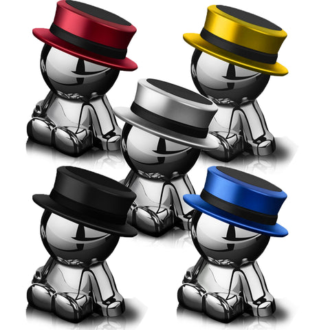 Magnetic Car Mount 360° Rotation GPS Phone Tablet Holder Stick On Dashboard Hat man For iPhone X 7 8 Plus Galaxy Note and More Device