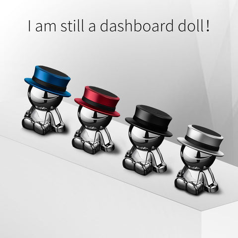 Magnetic Car Mount 360° Rotation GPS Phone Tablet Holder Stick On Dashboard Hat man For iPhone X 7 8 Plus Galaxy Note and More Device