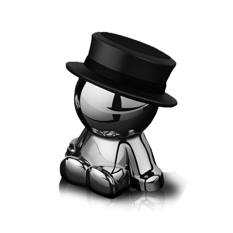 Magnetic Car Mount 360° Rotation GPS Phone Tablet Holder Stick On Dashboard Hat man For iPhone X 7 8 Plus Galaxy Note and More Device