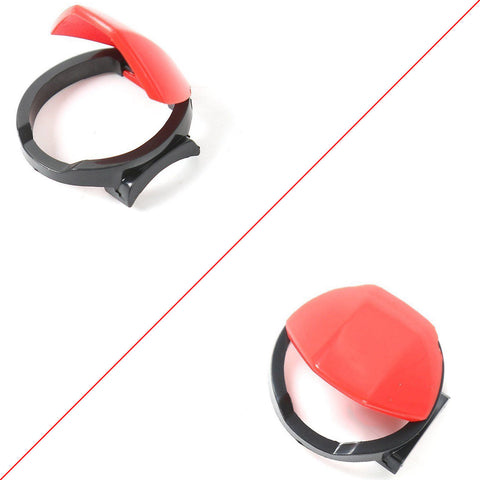 1x Start Stop Engine Switch w/ Red Trim Decor Sticker for 2015-2022 Ford Mustang