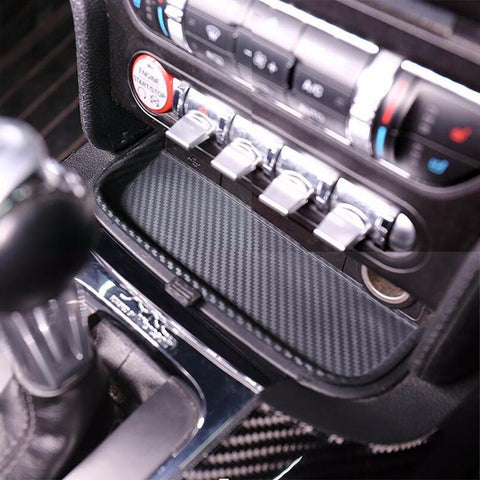 Real Carbon Fiber Change Coin Tray Box For 2015-2021 Ford Mustang S550 GT V6