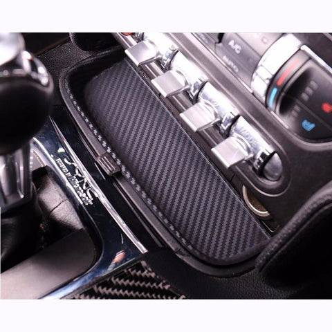 Real Carbon Fiber Change Coin Tray Box For 2015-2021 Ford Mustang S550 GT V6