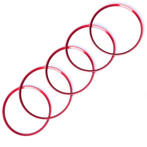 Red Aluminum Air Condition Vent Decoration Cover Trims For Benz CLA GLA Class