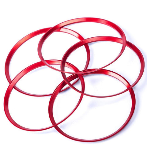 Red Aluminum Air Condition Vent Decoration Cover Trims For Benz CLA GLA Class
