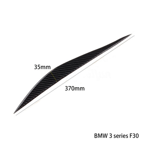 Carbon Fiber Headlight Eyebrows Eye Lid Sticker For BMW 3 Series F30 2012-2018