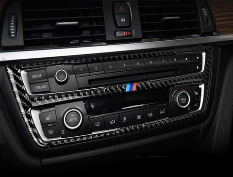Interior Trim Cover Stickers Real Carbon Fiber for BMW 3 4 Series M3 M4