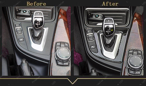 Interior Trim Cover Stickers Real Carbon Fiber for BMW 3 4 Series M3 M4
