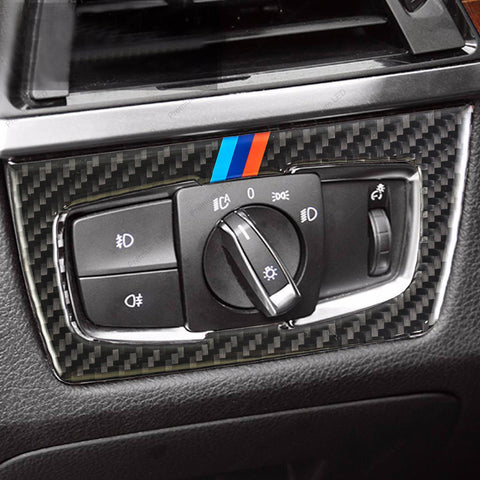 Interior Trim Cover Stickers Real Carbon Fiber for BMW 3 4 Series M3 M4