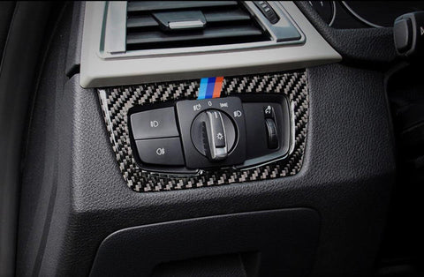 Interior Trim Cover Stickers Real Carbon Fiber for BMW 3 4 Series M3 M4