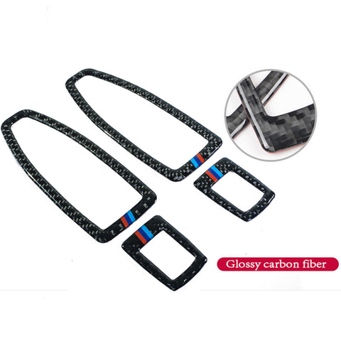 Interior Trim Cover Stickers Real Carbon Fiber for BMW 3 4 Series M3 M4