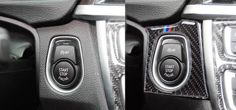 Interior Trim Cover Stickers Real Carbon Fiber for BMW 3 4 Series M3 M4
