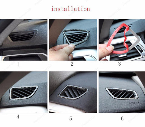 Interior Trim Cover Stickers Real Carbon Fiber for BMW 3 4 Series M3 M4