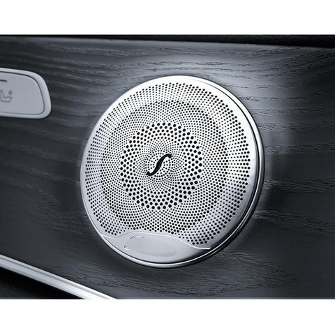 4x Chrome Side Door Speaker Cover Trims For 2015-up Mercedes C-Class GLC-Class