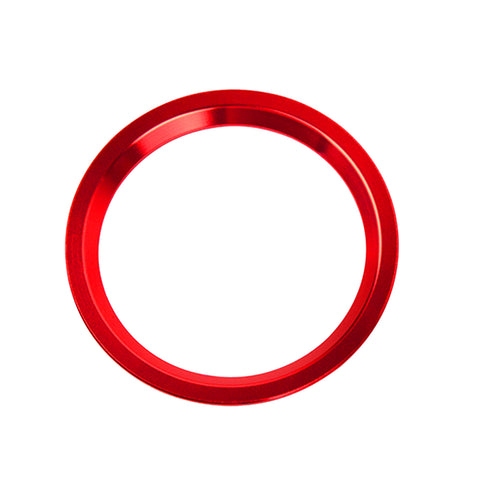 3D Red Metal Keyless Engine Push Start Button Decor Ring Trim For Audi A4 A5 A7