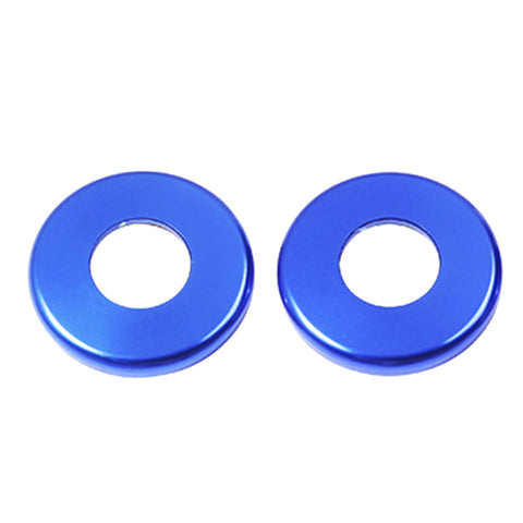 2pcs Aluminum Door Lock Knob Decorative Covers Stickers for Mercedes C E S GLC GLE Class Blue