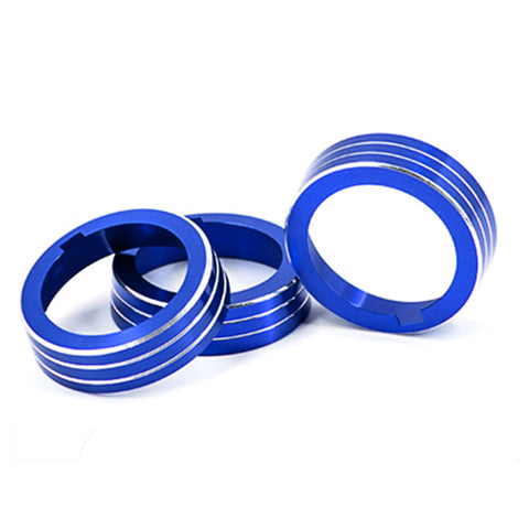 Blue Anodized AC Climate Control Knob Cover Ring For Volkswagen Golf GTI MK7