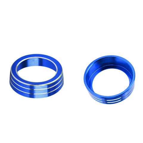 Blue Anodized AC Climate Control Knob Cover Ring For Volkswagen Golf GTI MK7