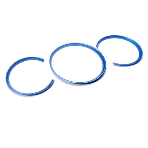 Dashboard Instrument Console Display Decor Ring for Porsche Macan 2014-2017 Red/ Blue/ Silver